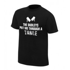 Футболка братьев Дадли, футболка The Dudley Boyz, "The Dudleyz Put me Through a Table"